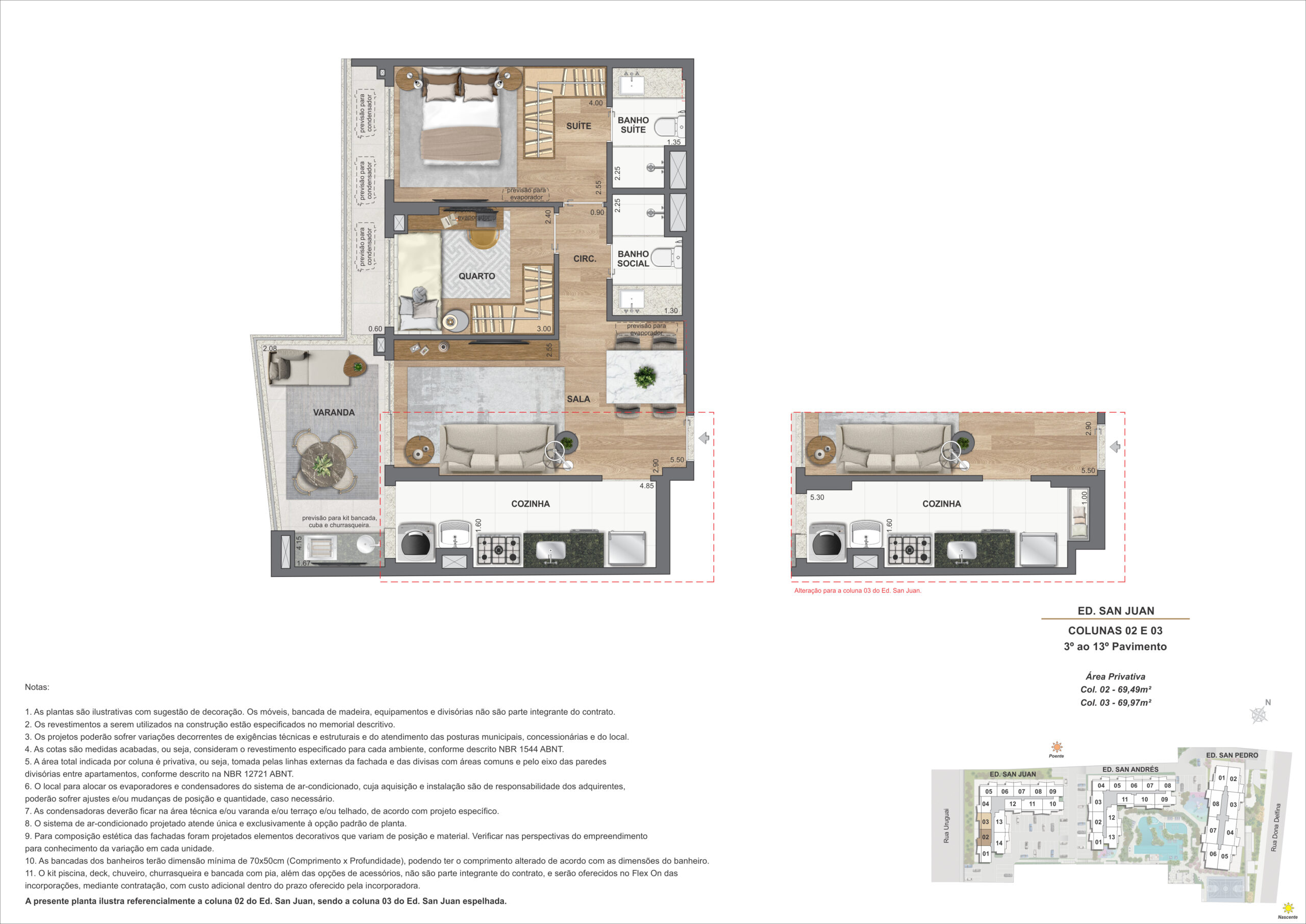 Apartamento 2Q – Ed. San Juan (COL 2 e 3)
